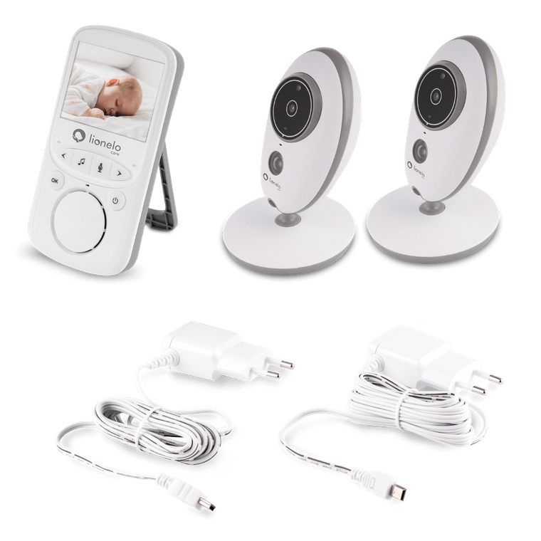 Lionelo, Babyline 5.1, niania elektroniczna video, biała
