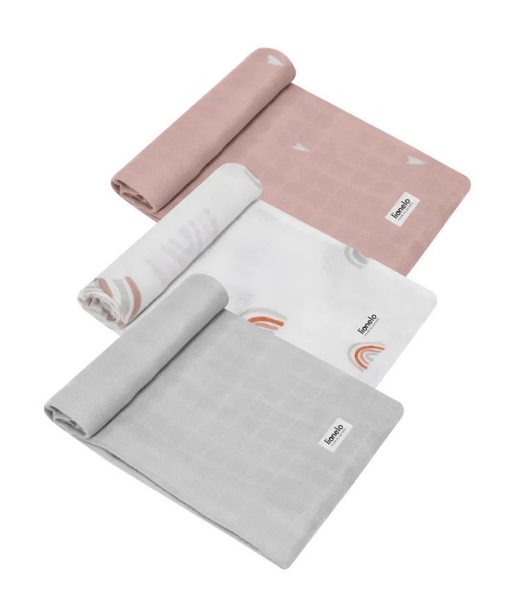 Lionelo, Bamboo Set, pieluszki dla dziecka, 3 szt.