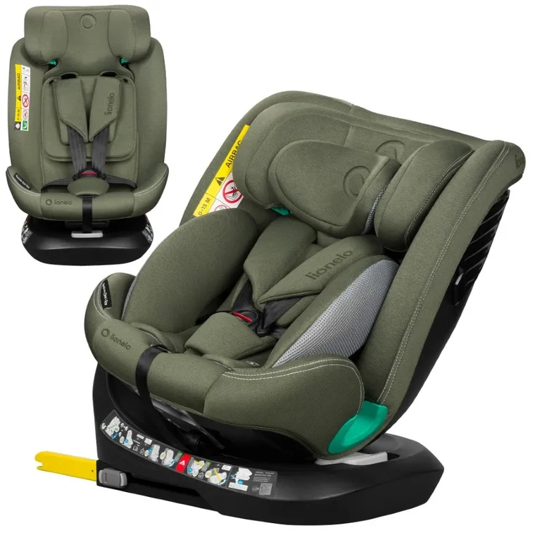 Lionelo, Bastiaan One, I-Size, fotelik samochodowy, Green Olive, 40-150 cm