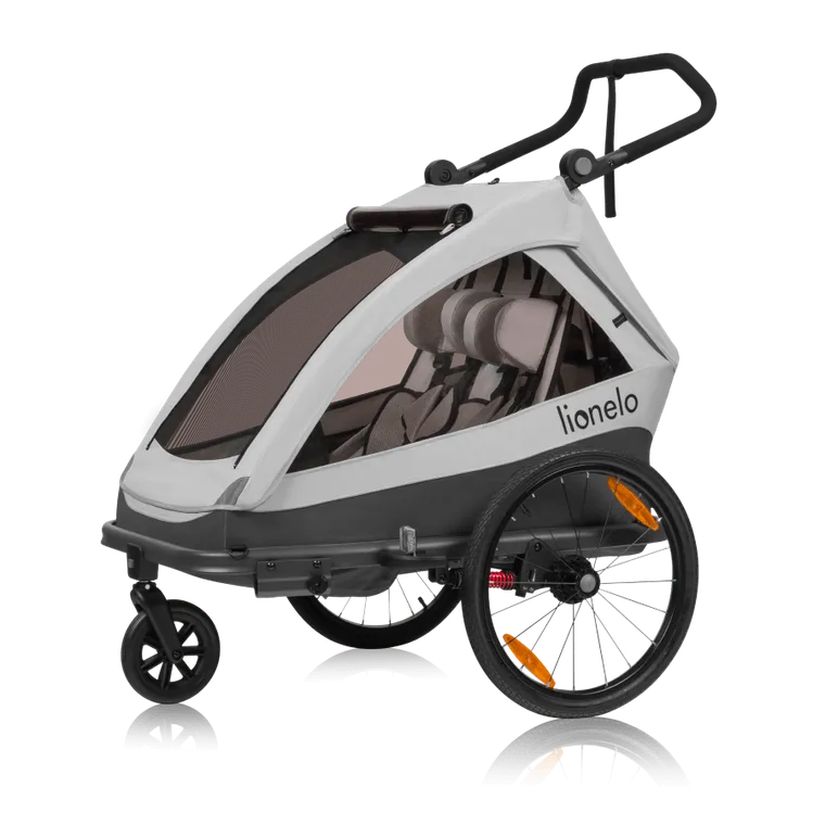 Lionelo, Cama, przyczepka rowerowa, Grey Stone