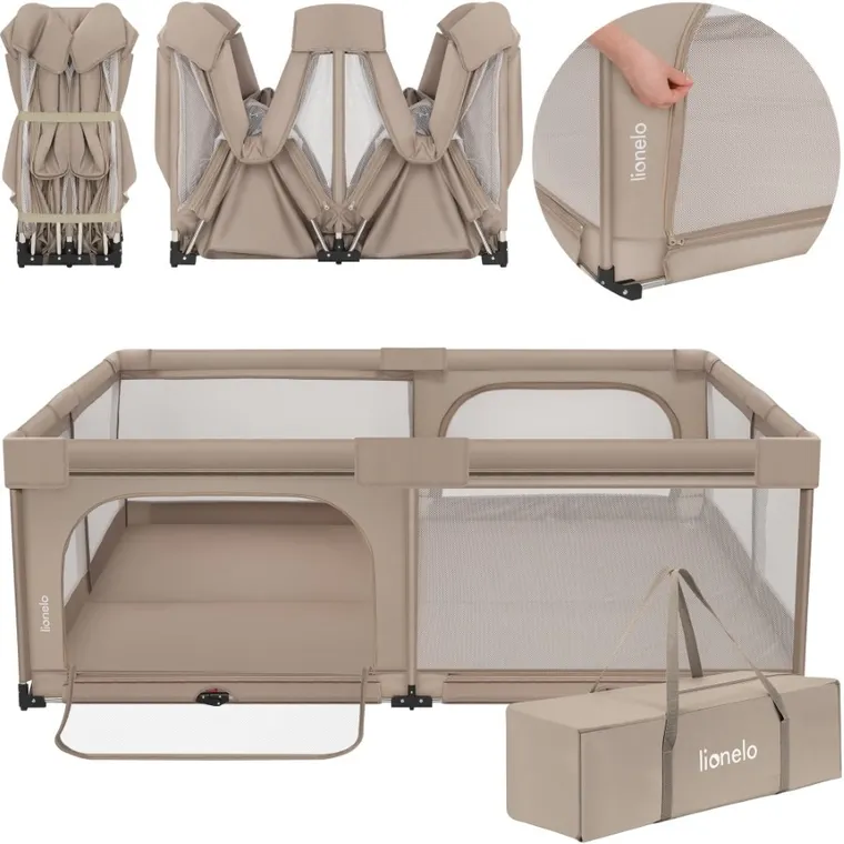Lionelo, Florence XL Easy Fold, kojec, beige sand