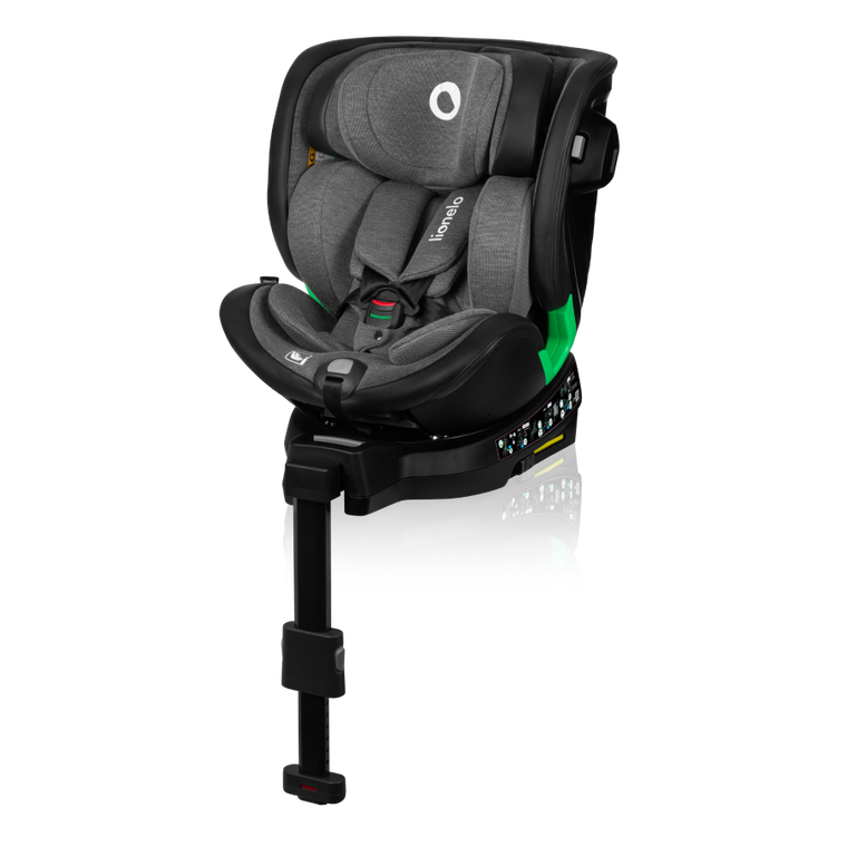 Lionelo, Harmony, I-Size, fotelik samochodowy, Graphite Leather, 40-150 cm