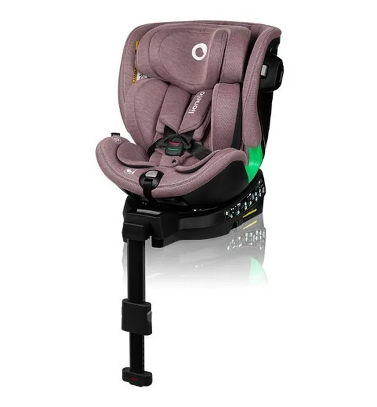 Lionelo, Harmony, I-Size, fotelik samochodowy, Pink Mauve Bamboo, 40-150 cm