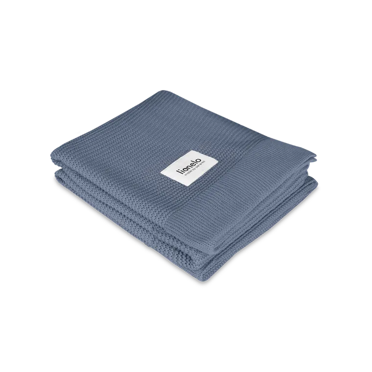 Lionelo, kocyk bambusowy, Blue, 75-100 cm