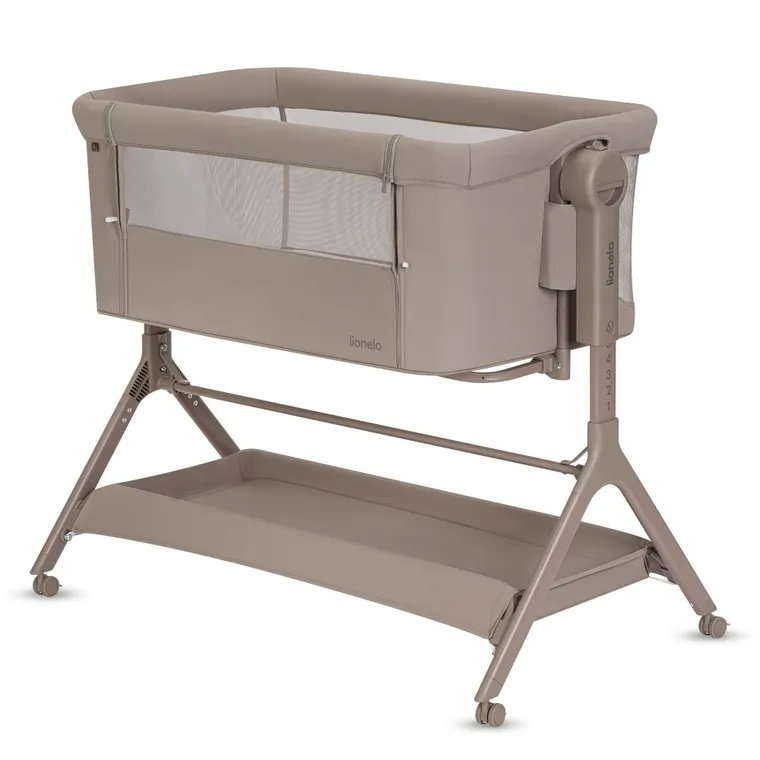 Lionelo, Leonie Plus, łóżeczko dostawne, Beige Taupe