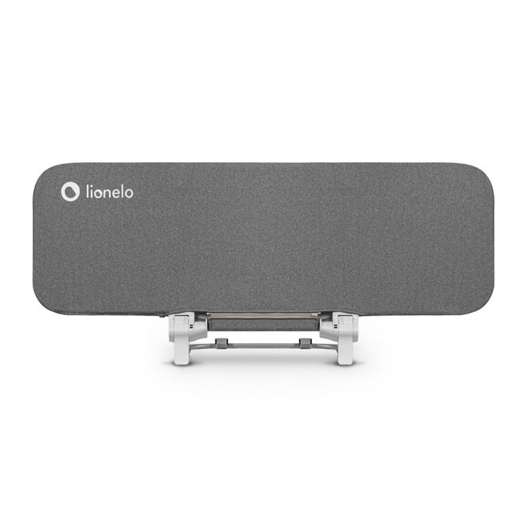 Lionelo, Lora, barierka ochronna do łóżka, składana, Grey Stone