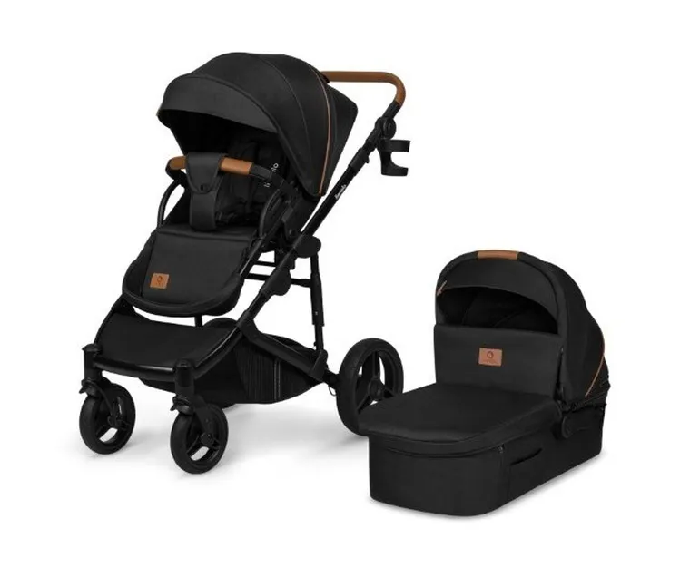Lionelo, Mari Tour, wózek wielofunkcyjny z zestawem akcesoriów, 2w1, Black Onyx