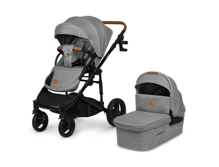 Lionelo, Mari Tour, wózek wielofunkcyjny z zestawem akcesoriów, 2w1, Grey Stone
