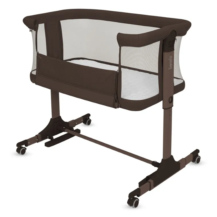 Lionelo, Pari, łóżeczko dostawne, brown chocolate