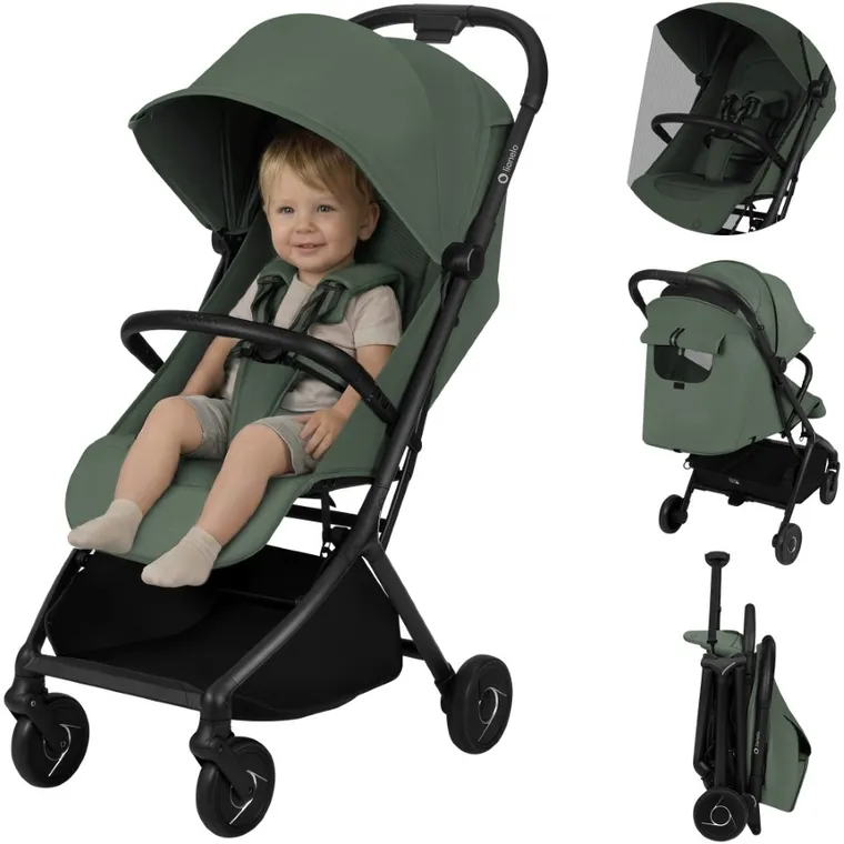 Lionelo, Sia, wózek spacerowy, emerald
