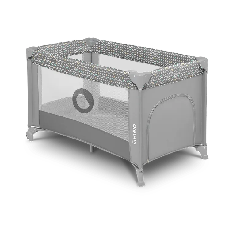 Lionelo, Stefi, łóżeczko turystyczne, Grey Concrette