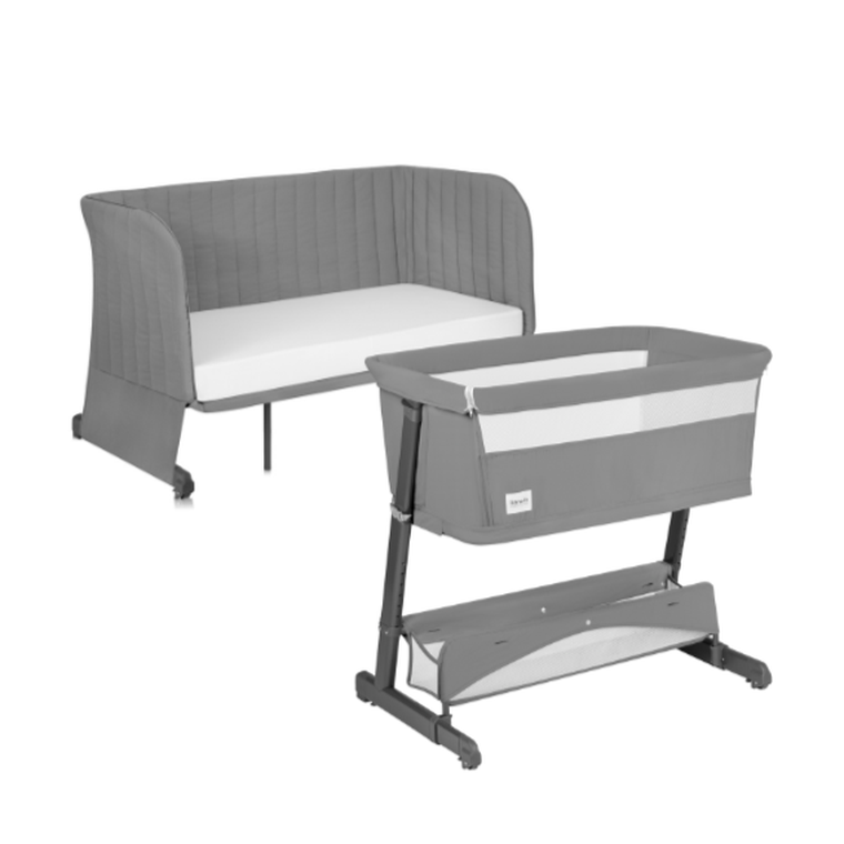 Lionelo, Thomi Plus 5w1, łóżeczko, Grey Concrete