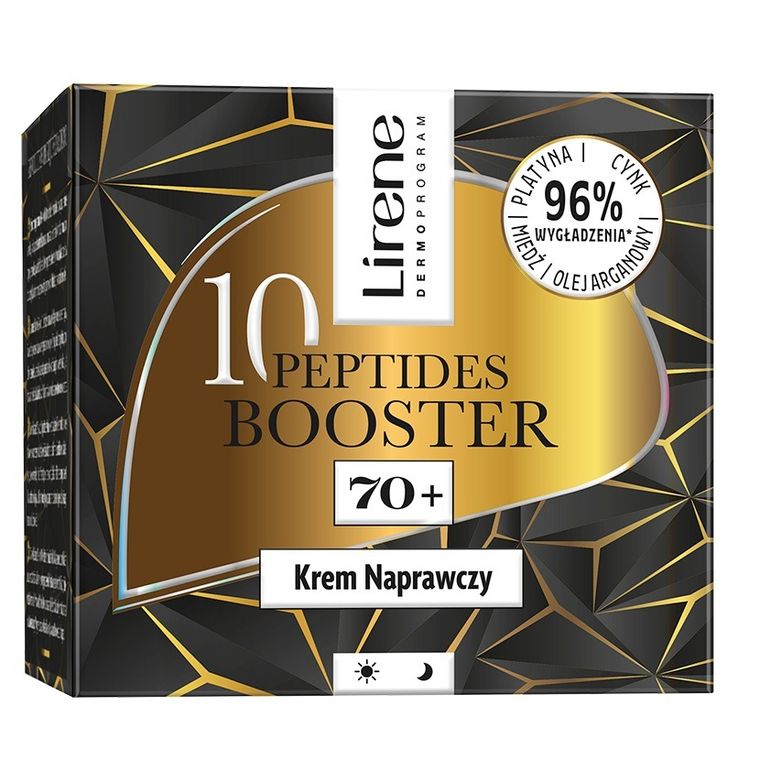 Lirene, 10 Peptides Booster, krem naprawczy 70+, 50 ml