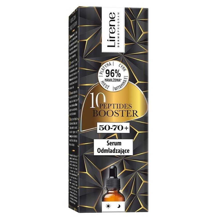 Lirene, 10 Peptides Booster, serum odmładzające 50-70+, 30 ml