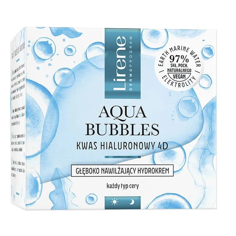 Lirene, Aqua Bubbles, głęboko nawilżający hydrokrem, 50 ml