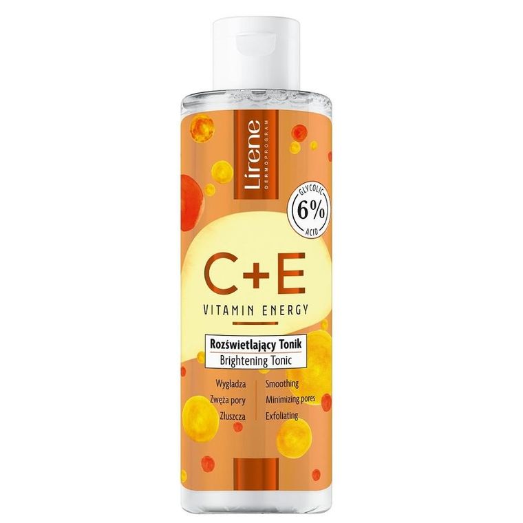 Lirene, C+E Vitamin Energy, tonik rozświetlający, 200 ml