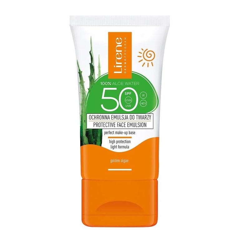 Lirene, ochronna emulsja do twarzy, SPF50, 50 ml