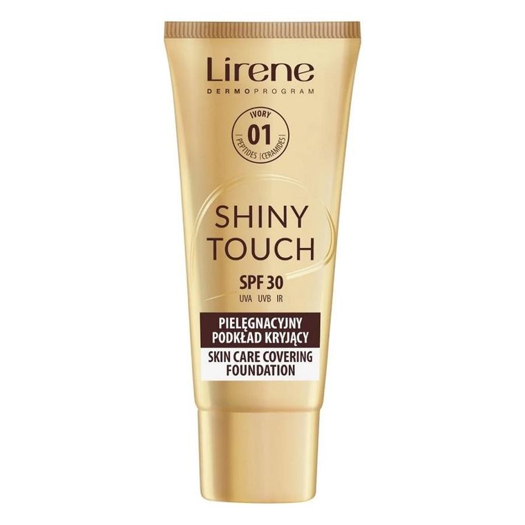 Lirene, Shiny Touch, pielęgnacyjny podkład kryjący, 01 Ivory, 30 ml