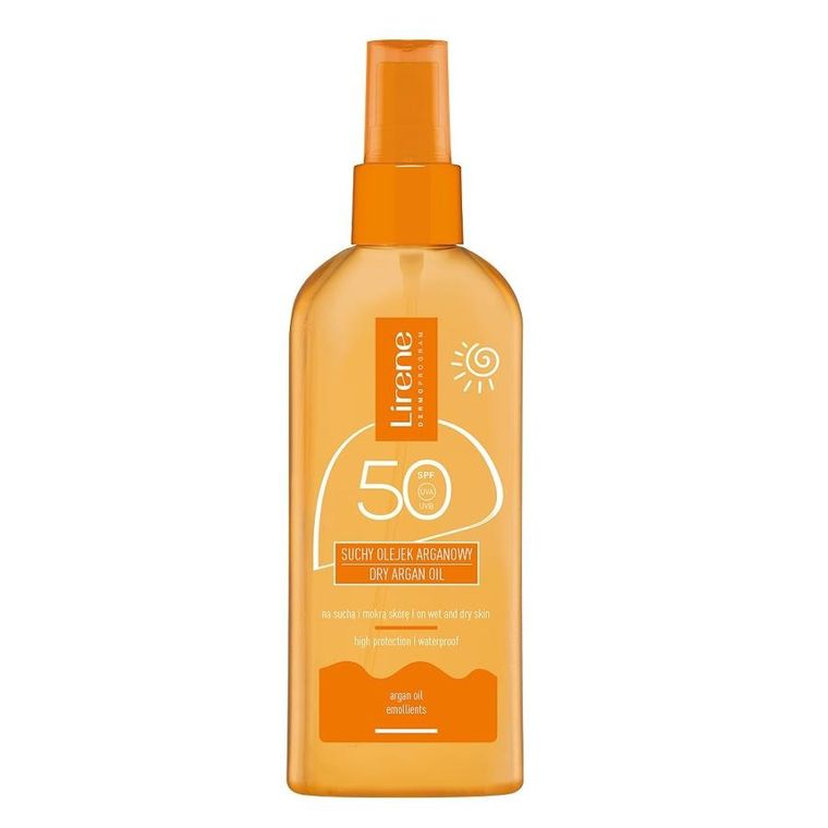 Lirene, Sun, suchy olejek arganowy, SPF50, 150 ml