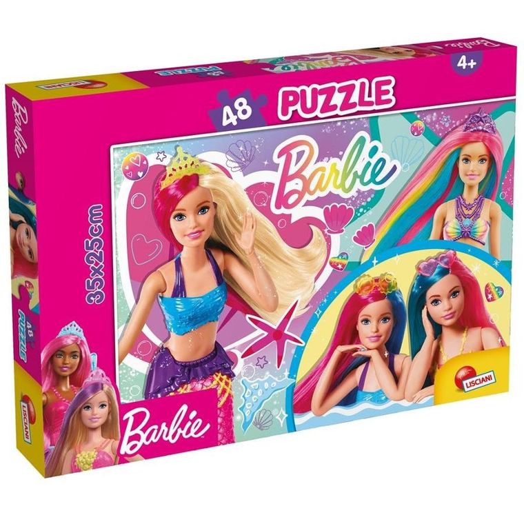 Lisciani, Barbie, Feeling Magical, puzzle dwustronne, 48 elementów