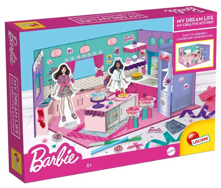 Lisciani, Barbie, My dream life, Moja kuchnia, domek dla lalek