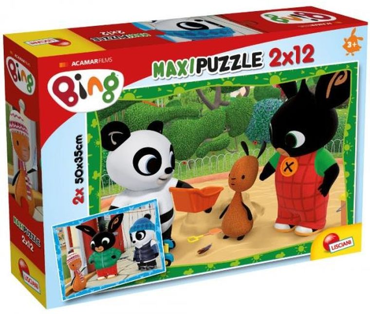 Lisciani, Bing, Przyjaciele, puzzle maxi, 2-12 elementów