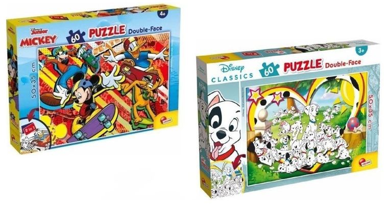 Lisciani, Disney, puzzle dwustronne, 60 elementów, 1 szt.