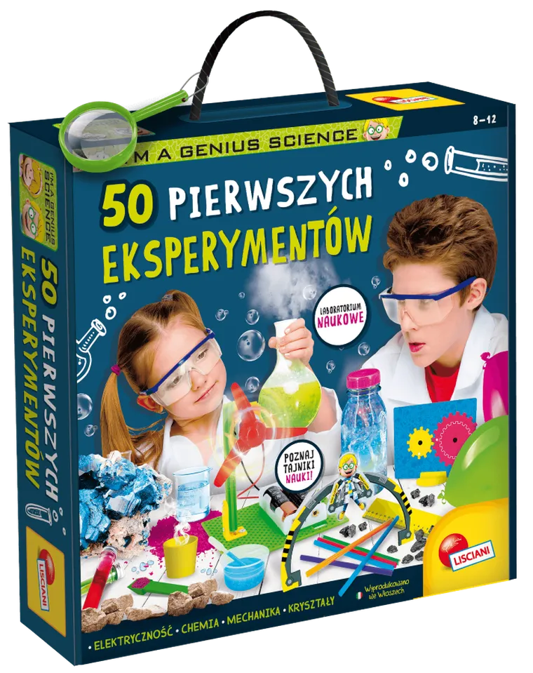 Lisciani, I'm a Genius, 50 pierwszych eksperymentów, zestaw edukacyjny