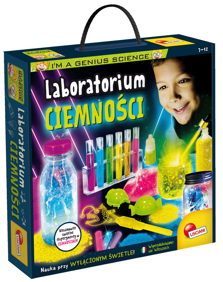 Lisciani, I'm a Genius, Laboratorium ciemności, zestaw naukowy
