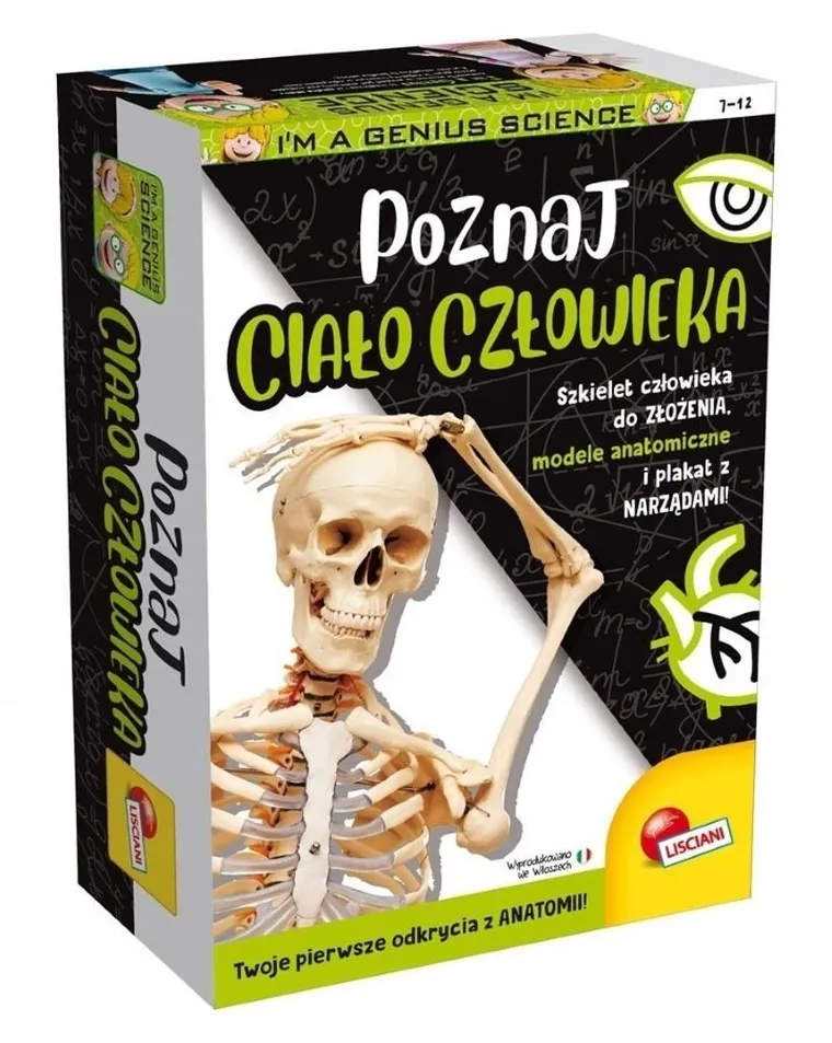 Lisciani, I'm a Genius, Poznaj Ciało Człowieka, zestaw naukowy