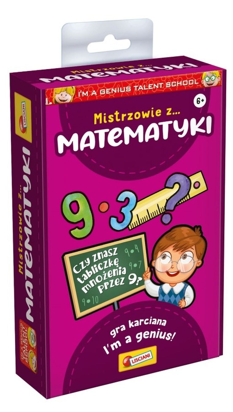 Lisciani, I'm a Genius, Talent School, Mistrzowie z matematyki, gra edukacyjna