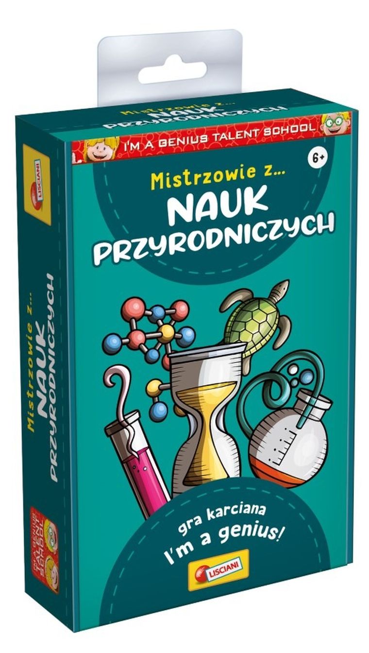 Lisciani, I'm a Genius, Talent School, Mistrzowie z nauk przyrodniczych, gra edukacyjna