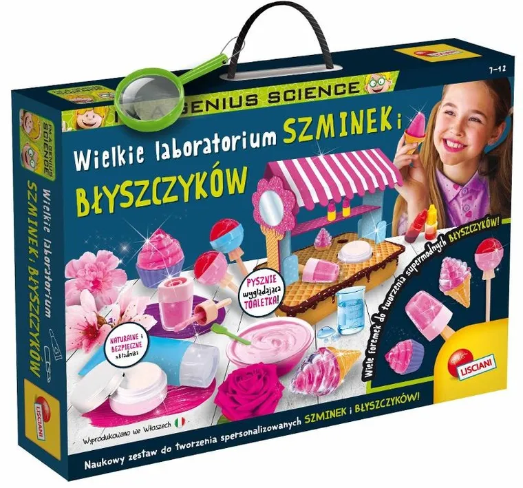 Lisciani, I'm a Genius, Wielkie laboratorium szminek i błyszczyków, zestaw kreatywny