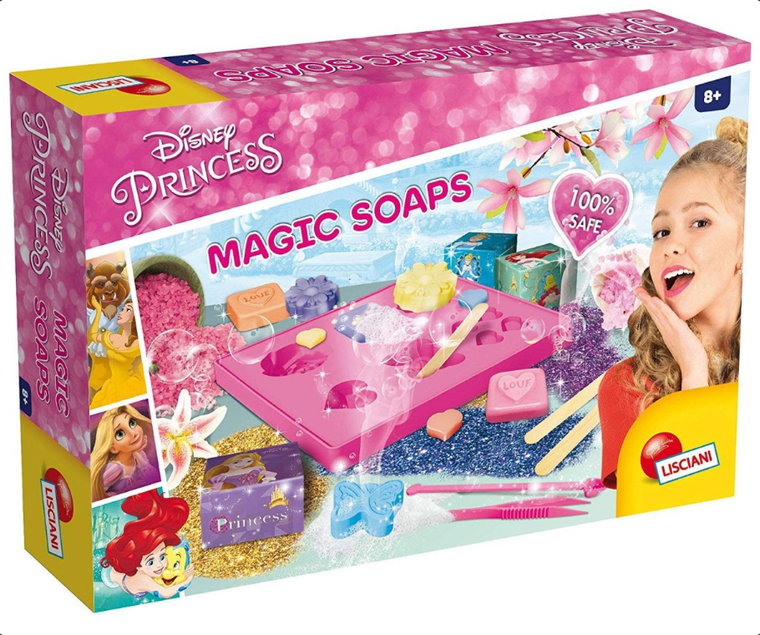 Lisciani, Księżniczki Disneya, magic soaps, zestaw kreatywny