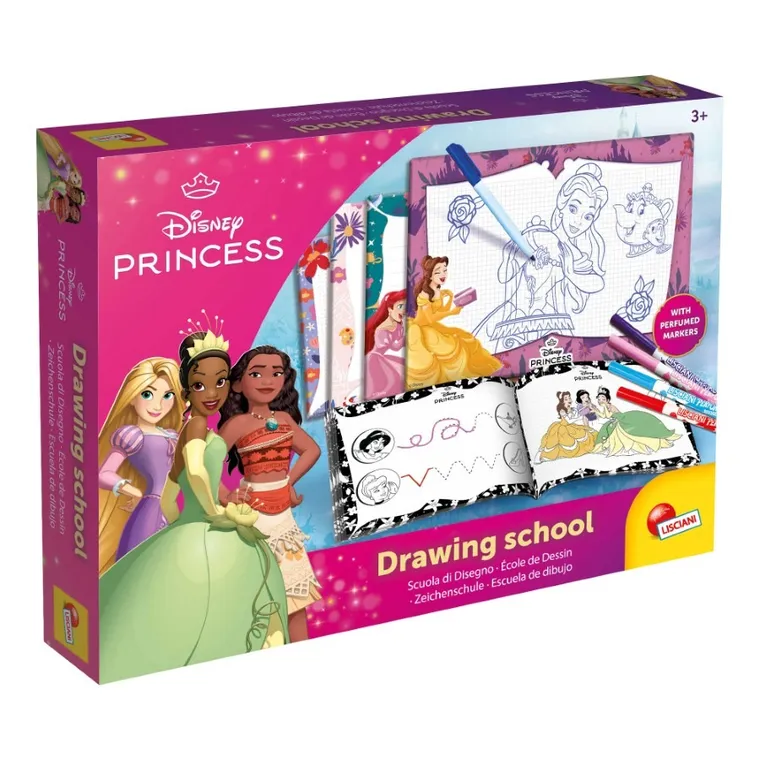 Lisciani, Księzniczki Disneya, Szkoła Rysowania, zestaw artystyczny