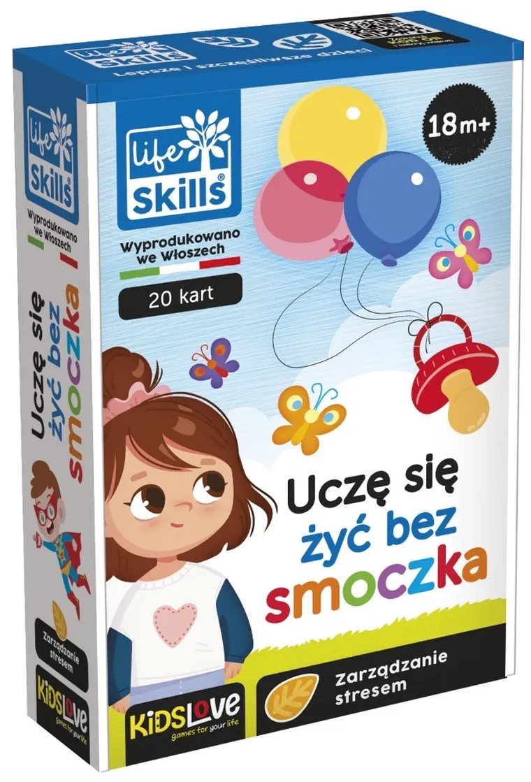 Lisciani, Life skills dla dzieci, Nauczę się nie korzystać ze smoczka, gra karciana