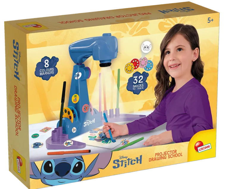 Lisciani, Lilo i Stitch, Szkoła Rysowania Projektorem, zestaw artystyczny