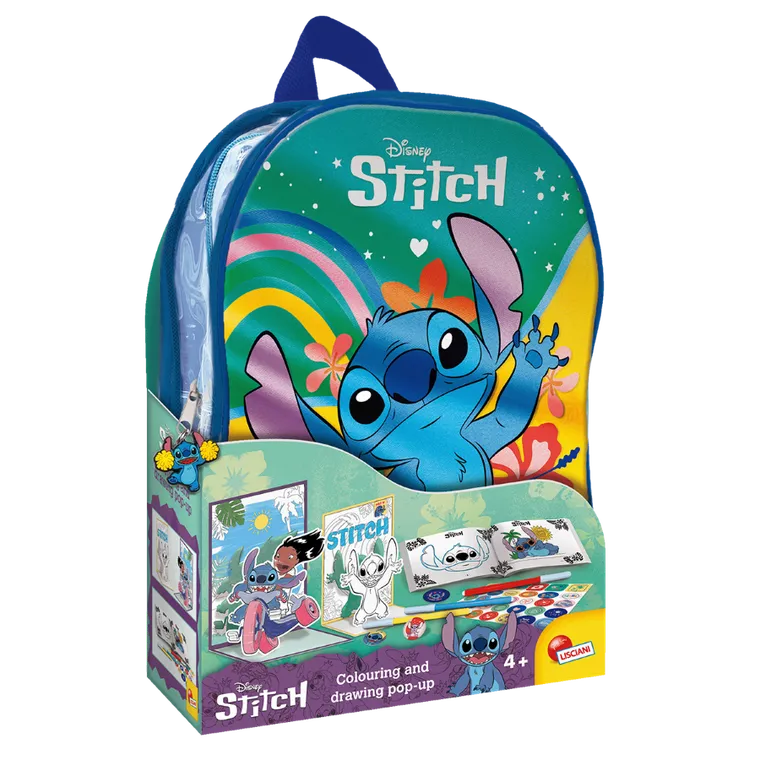 Lisciani, Lilo i Stitch, zestaw kreatywny z plecakiem