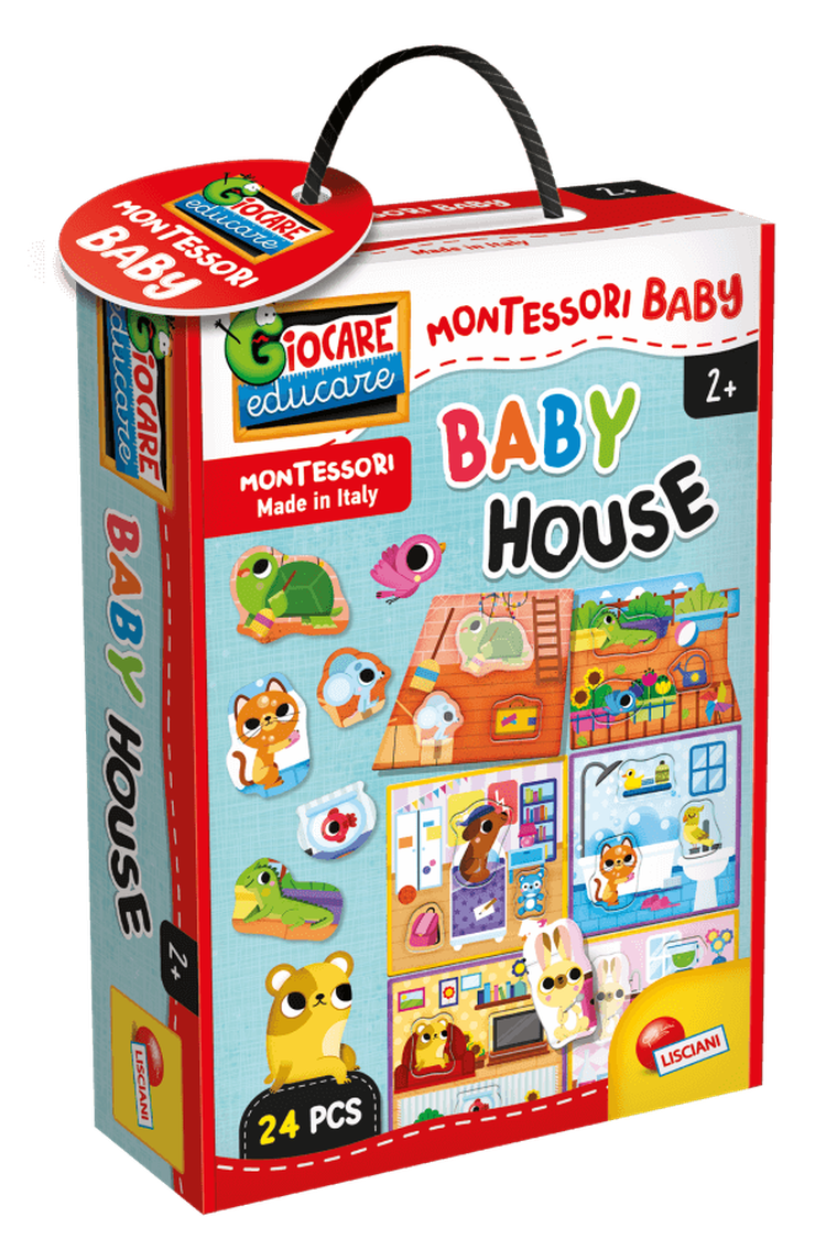 Lisciani, Montessori Baby, baby house, gra edukacyjna