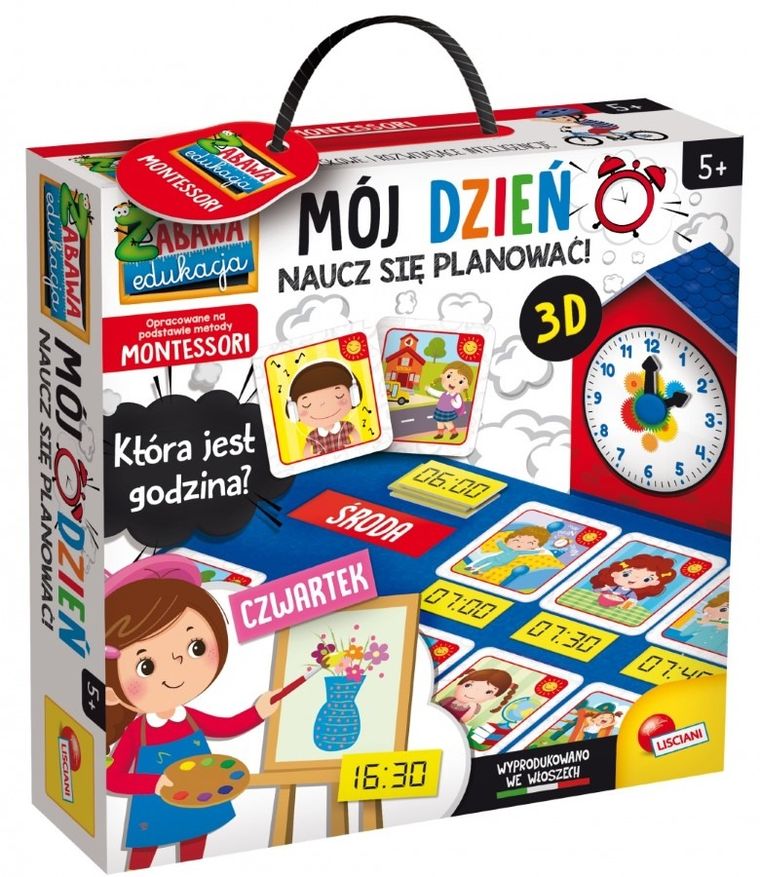 Lisciani, Montessori, Mój Dzień, Naucz się planować! zestaw edukacyjny