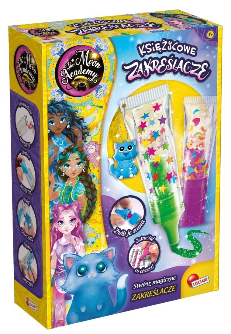 Lisciani, Moon Academy, Księżycowe zakreślacze, zestaw kreatywny