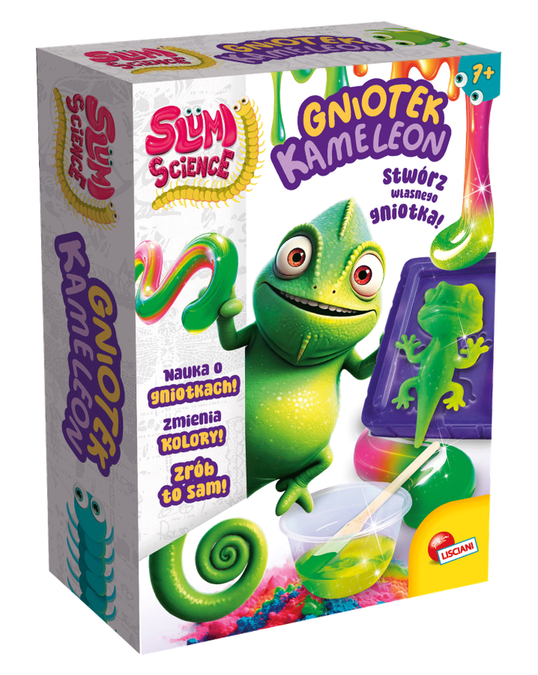 Lisciani, Slumi science, Kameleon, zestaw do tworzenia gniotków