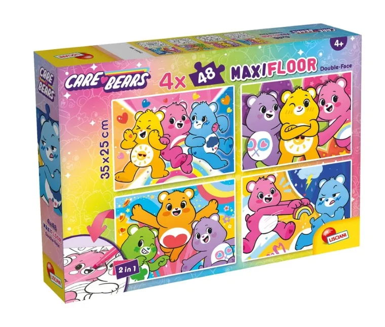 Lisciani, Troskliwe Misie, puzzle podłogowe, 4-48 elementów