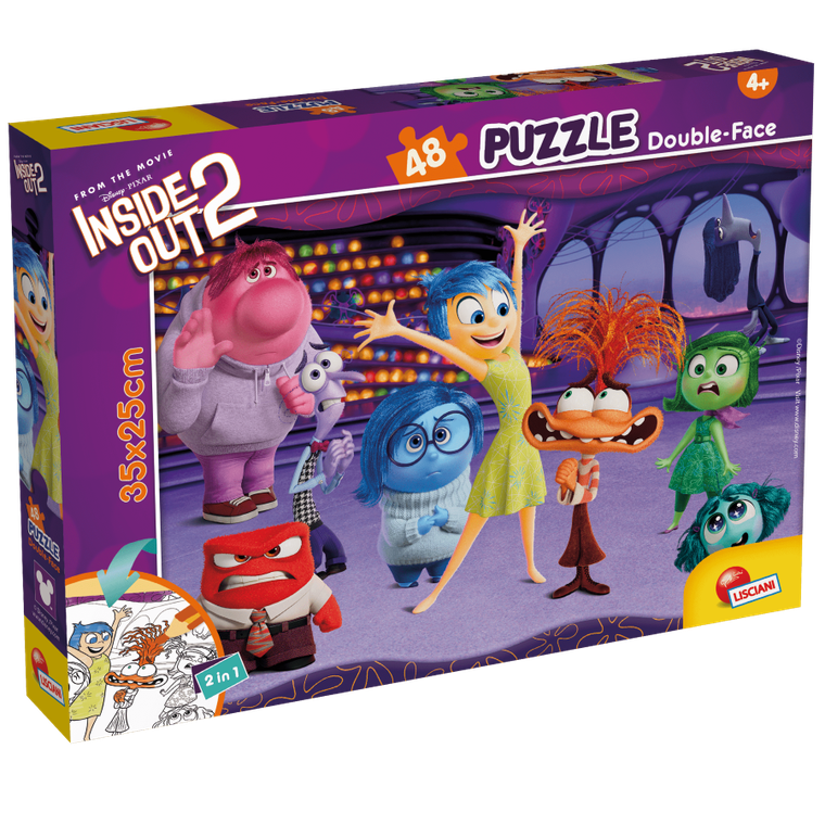 Lisciani, W głowie się nie mieści 2, puzzle, dwustronne, 48 elementów