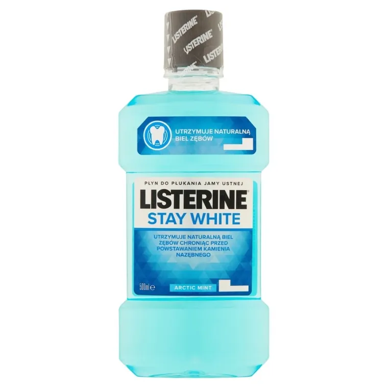 Listerine, Stay White, płyn do płukania jamy ustnej, 500 ml
