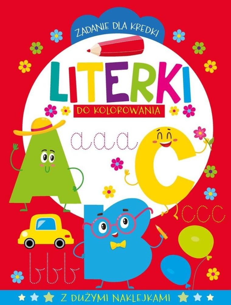 Literki do kolorowania. Zadanie dla kredki