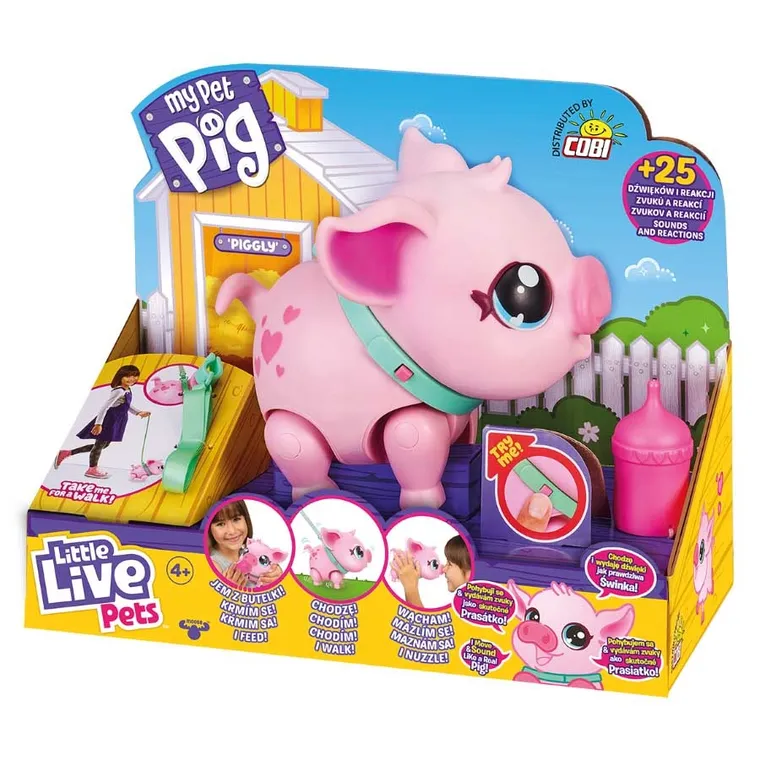 Little Live Pets, Gotta Go, Świnka, zabawka interaktywna