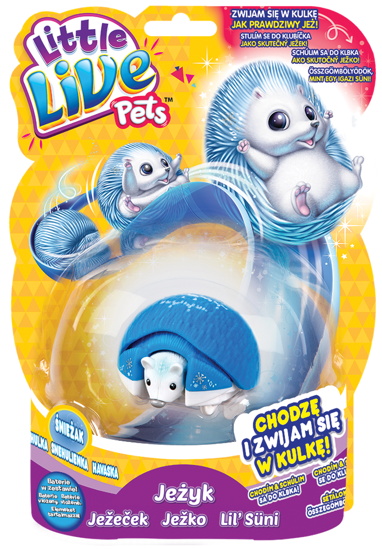 Little Live Pets, Jeżyk Śnieżak, zabawka interaktywna