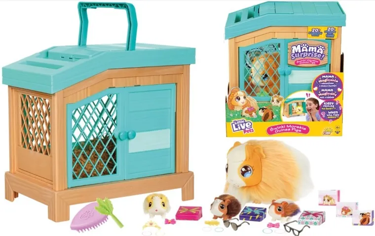 Little Live Pets, Mama Surprise, Świnka Morska, mama i małe świnki, zabawka interaktywna