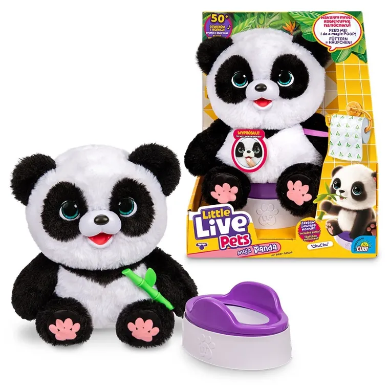 Little Live Pets, Moja Panda ChuChu, maskotka interaktywna robiąca kupkę
